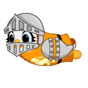 Orange Knight Penguin Pal